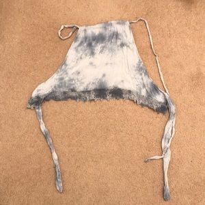 Backless tie dye top